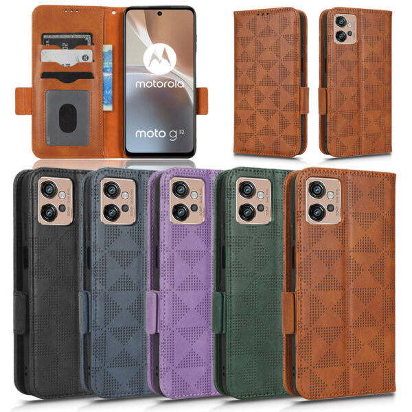 Motorola Moto G Serie Einfarbig Moto G32 PU Mode Handyhülle #2348 – Bild 2