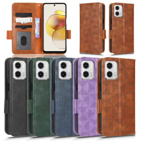 Motorola Moto G Serie Einfarbig Handyhülle Moto G73 5G Mode PU #2392 – Bild 2