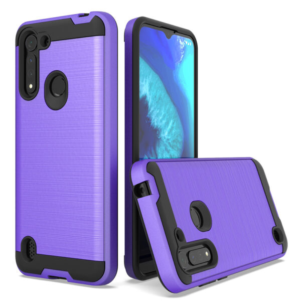 Motorola Moto G Serie Moto G8 Power Lite Gebürstet Mode Handyhülle #2400 – Bild 4